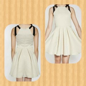 Sally Miller Girls Ivory/Gold Shimmer Party Dress